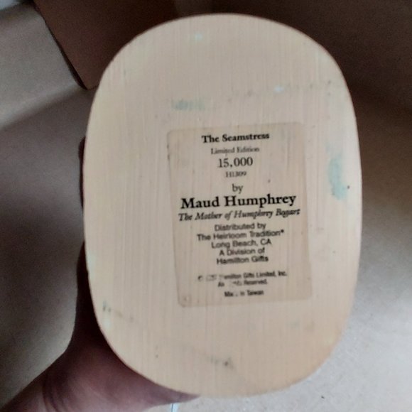 Vintage 1987 Maud Humphrey ''The Seamstress" Limited Edition Figurine H1309 - Picture 10 of 12